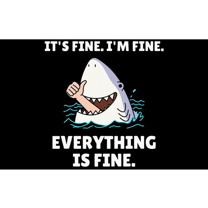 Funny Shark Attack It’s Fine I’m Fine Everything Is Fine Bumper Sticker