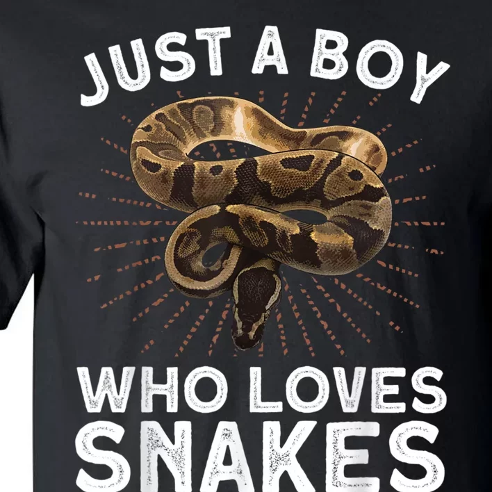 Funny Snake Art For Boy Kids Men Reptile Animal Snake Lover Tall T-Shirt