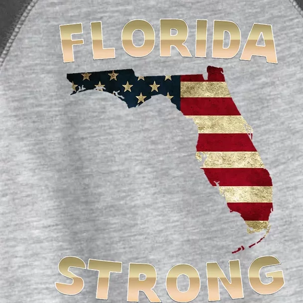 Florida Strong American Flag Cool Fl Flags Toddler Fine Jersey T-Shirt