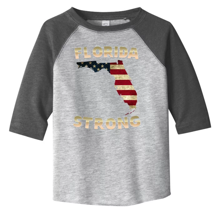 Florida Strong American Flag Cool Fl Flags Toddler Fine Jersey T-Shirt