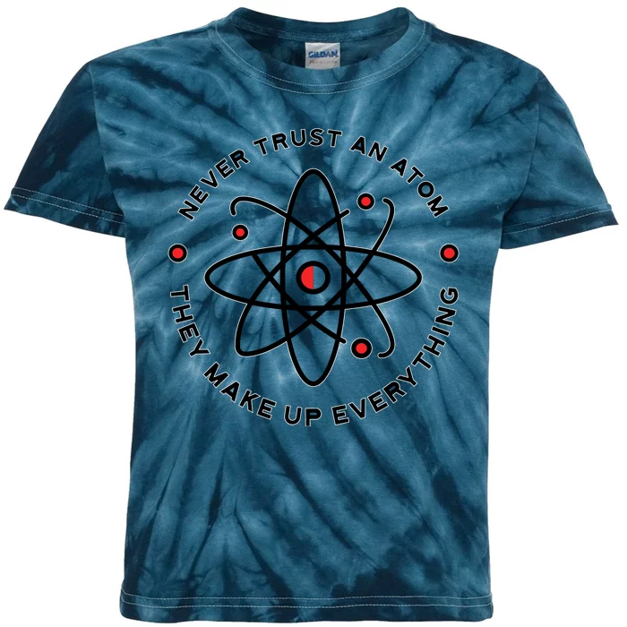 Funny Science Atom Design Kids Tie-Dye T-Shirt