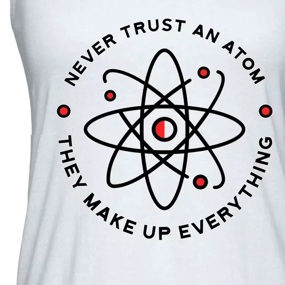 Funny Science Atom Design Ladies Essential Flowy Tank