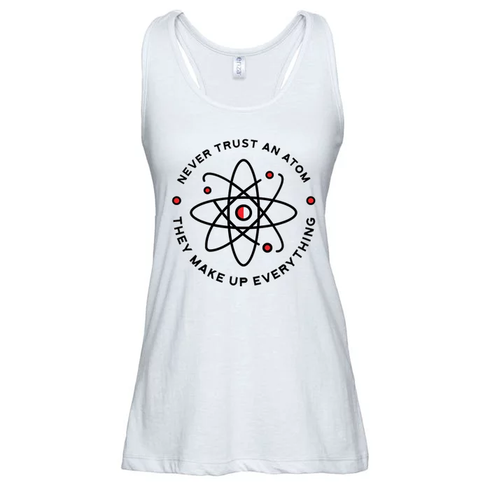 Funny Science Atom Design Ladies Essential Flowy Tank