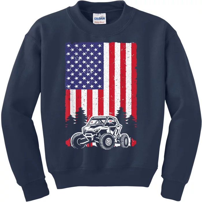 Funny Sxs Atv Art Utv Off Road Sidebyside Kids Sweatshirt