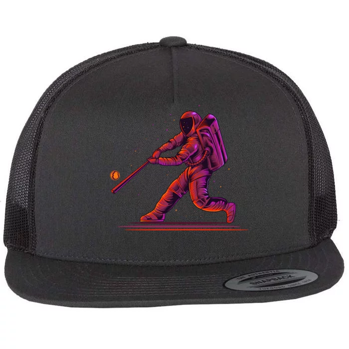 Funny Space Astronaut Baseball Flat Bill Trucker Hat