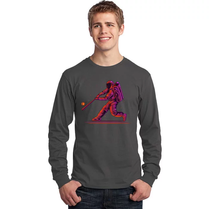 Funny Space Astronaut Baseball Tall Long Sleeve T-Shirt