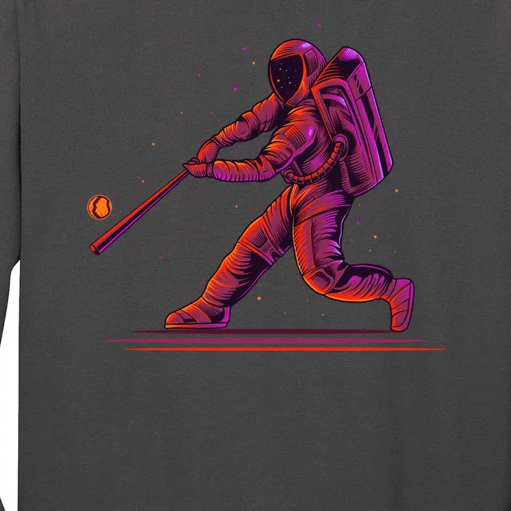 Funny Space Astronaut Baseball Tall Long Sleeve T-Shirt