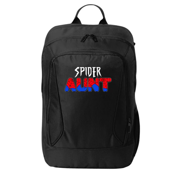 Funny Spider Aunt Matching Family Shirts City Backpack