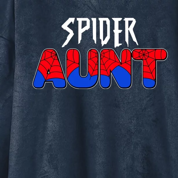 Funny Spider Aunt Matching Family Shirts Hooded Wearable Blanket