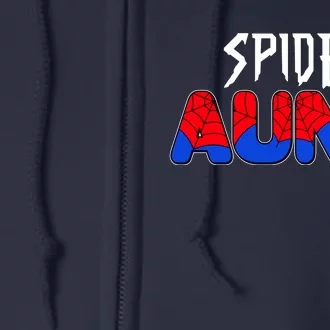 Funny Spider Aunt Matching Family Shirts Full Zip Hoodie