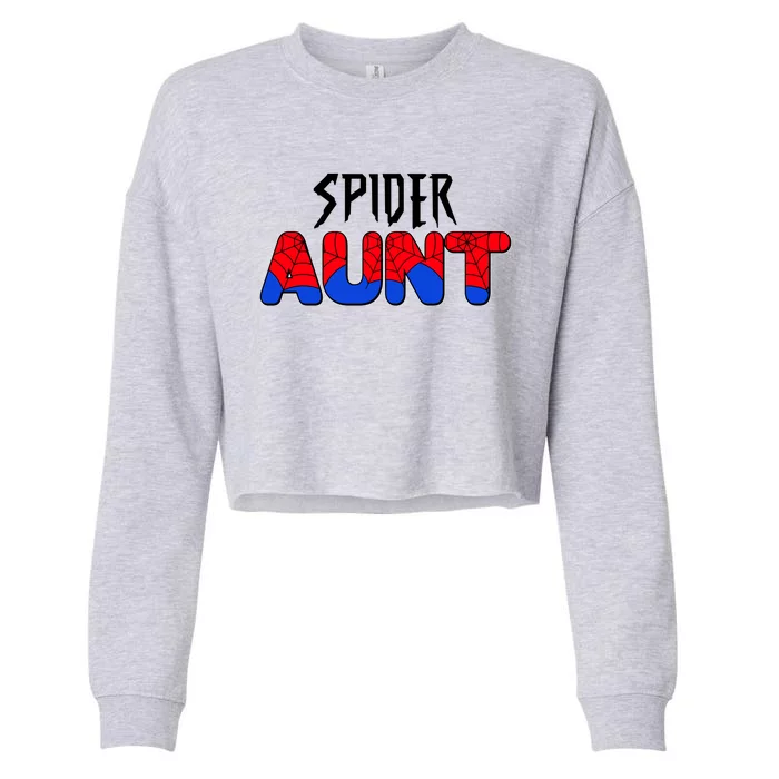 Funny Spider Aunt Matching Family Shirts Cropped Pullover Crew