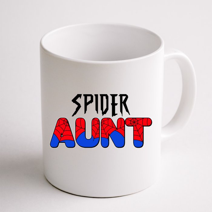 Funny Spider Aunt Matching Family Shirts Front & Back Coffee Mug