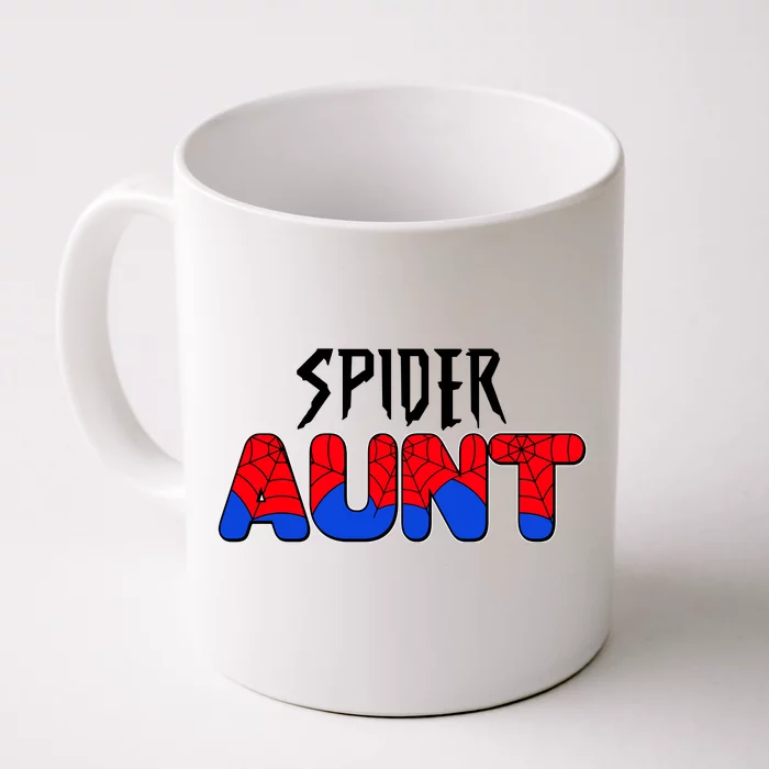 Funny Spider Aunt Matching Family Shirts Front & Back Coffee Mug