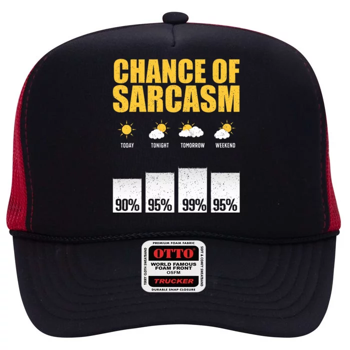 Funny Sarcastic Art For Sarcastic People Sarcasm High Crown Mesh Trucker Hat