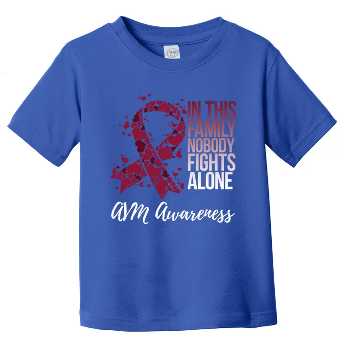 Family Support Arteriovenous Malformation Avm Awareness Cool Gift Toddler T-Shirt