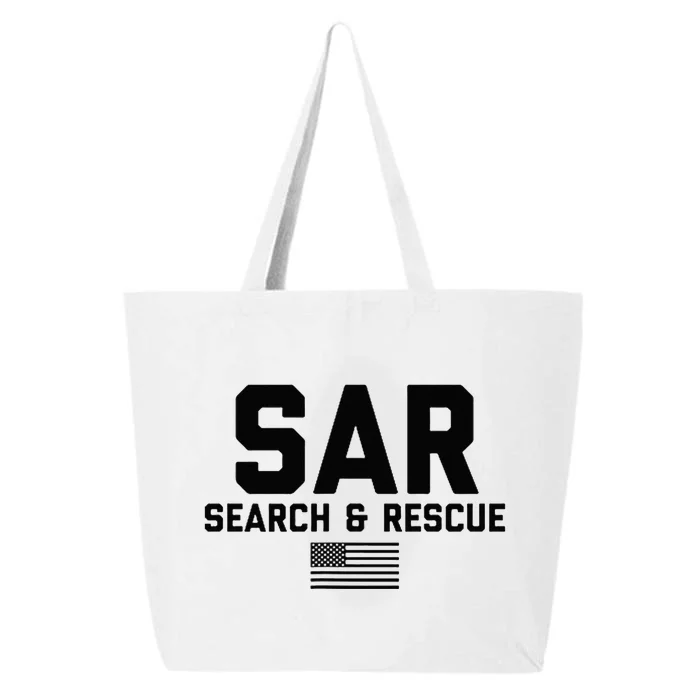 FRONT & Search And Rescue American Flag SAR Team 25L Jumbo Tote