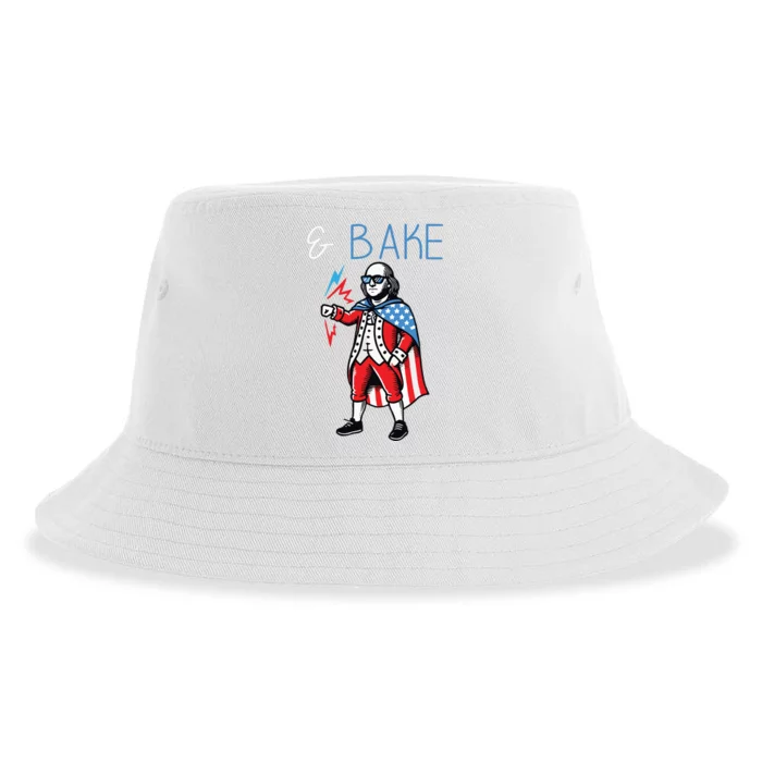 Funny Shake And Bake 4th Of July Couple Matching Bake Sustainable Bucket Hat