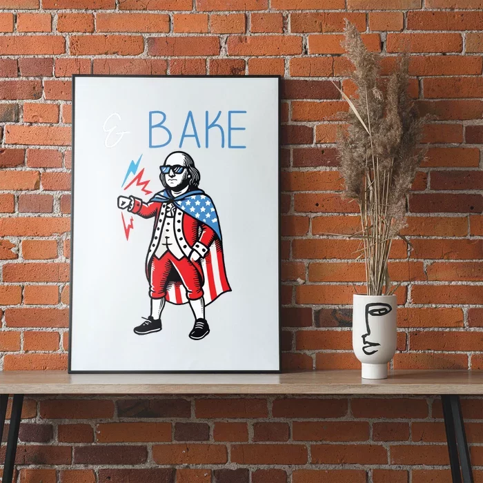 Funny Shake And Bake 4th Of July Couple Matching Bake Poster