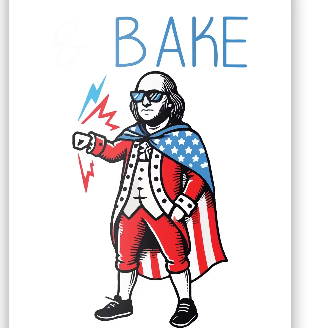 Funny Shake And Bake 4th Of July Couple Matching Bake Poster