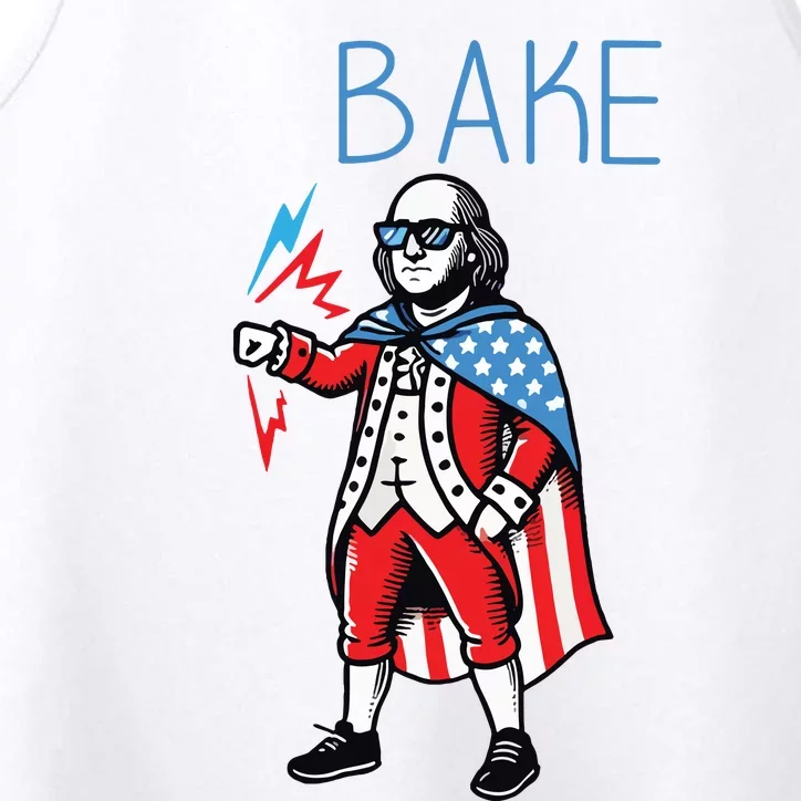 Funny Shake And Bake 4th Of July Couple Matching Bake Performance Tank