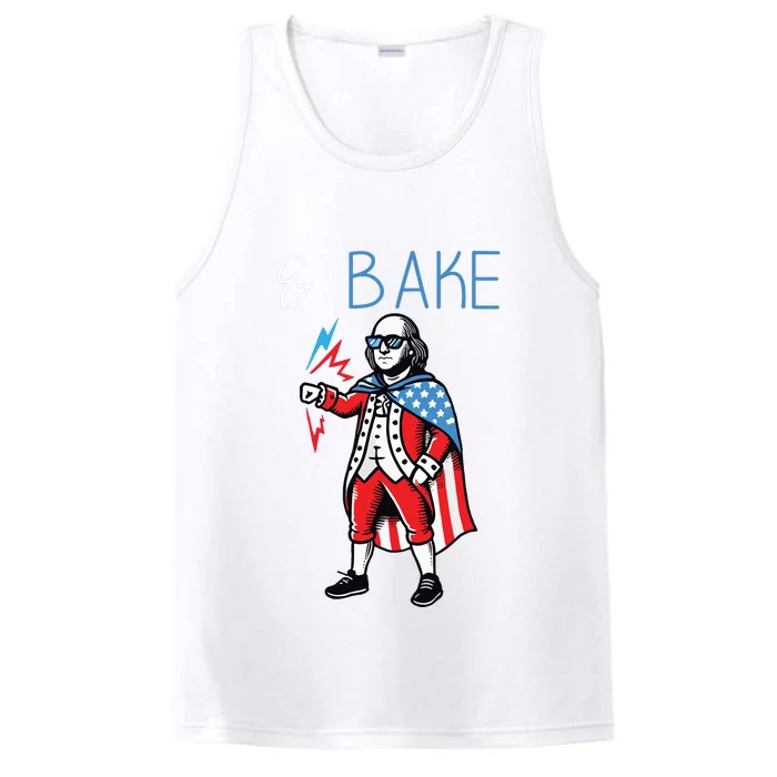 Funny Shake And Bake 4th Of July Couple Matching Bake Performance Tank