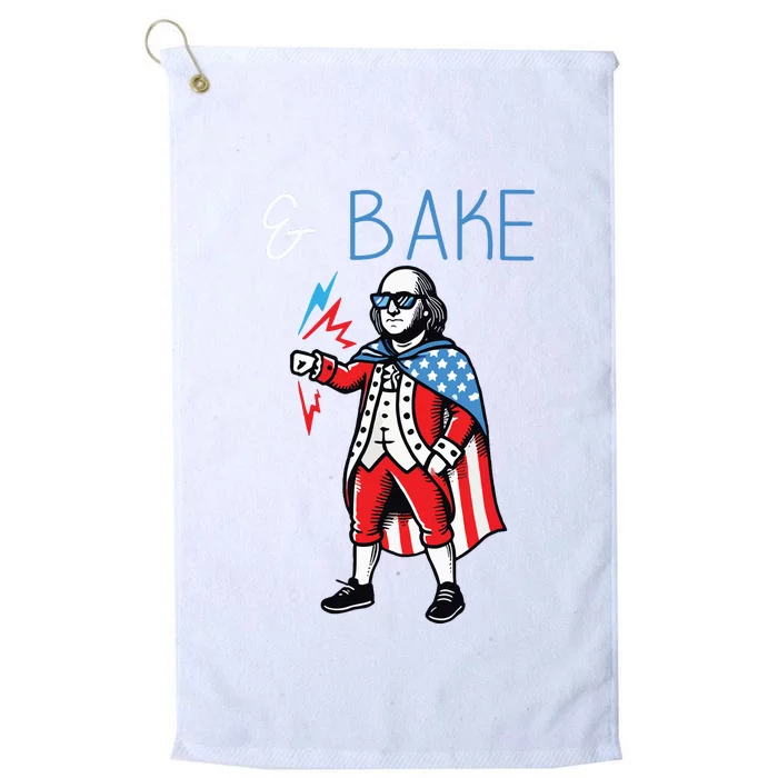 Funny Shake And Bake 4th Of July Couple Matching Bake Platinum Collection Golf Towel