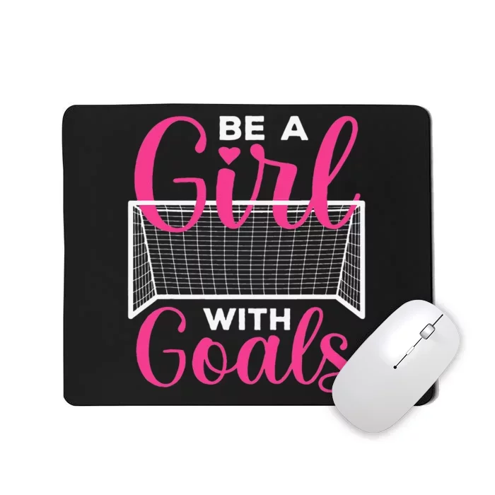 Funny Soccer Art For Girls Teens  Soccer Lovers Players Mousepad