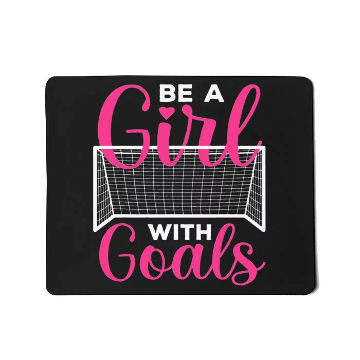 Funny Soccer Art For Girls Teens  Soccer Lovers Players Mousepad