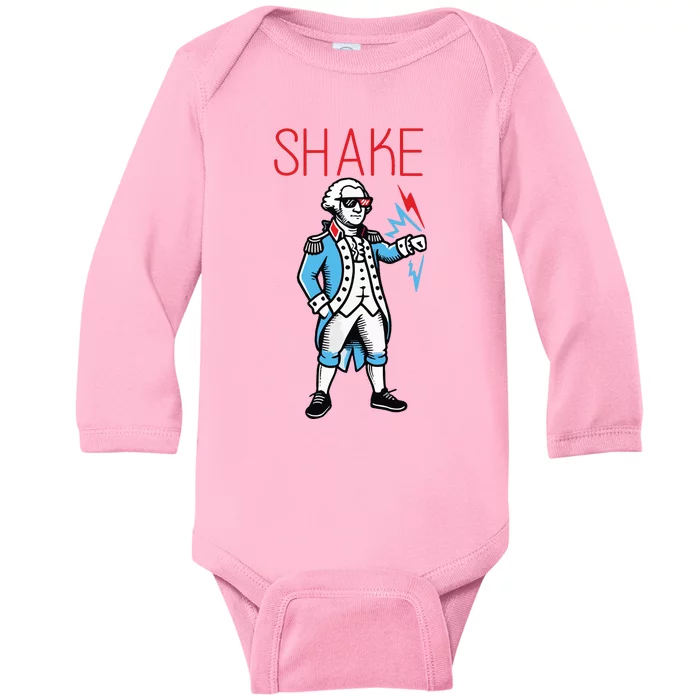 Funny Shake And Bake 4th Of July Couple Matching Baby Long Sleeve Bodysuit