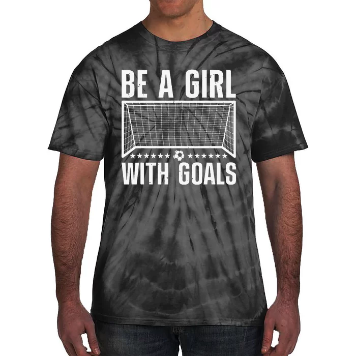 Funny Soccer Art For Girls Teens  Soccer Lovers Players Tie-Dye T-Shirt