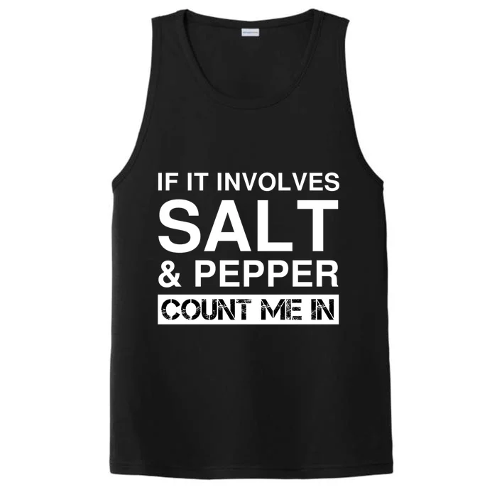 Funny Salt And Pepper Cooking Spices Red White Black Pepper Gift Performance Tank