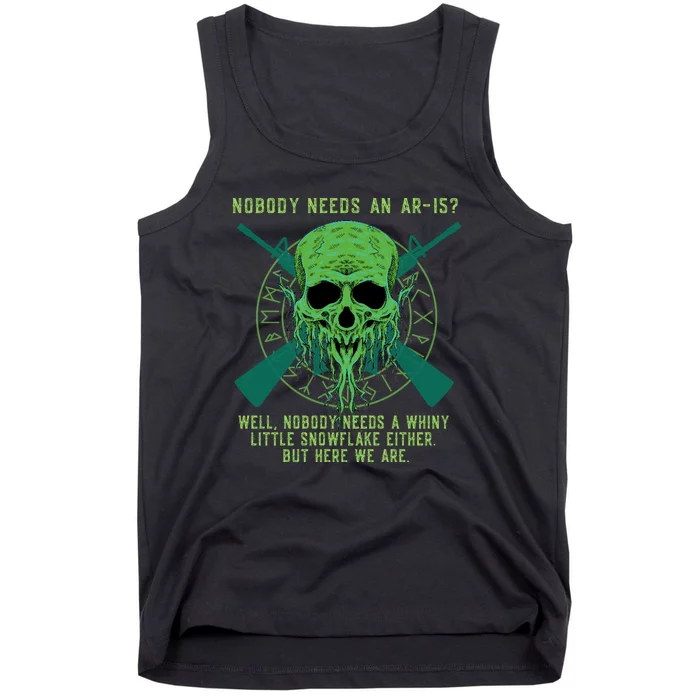 Funny Second Amendment Gun Rights Anti Woke MAGA Conservative Tank Top