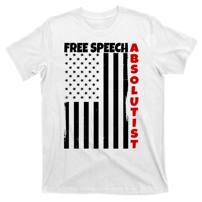 Free Speech Absolutist American Flag T-Shirt