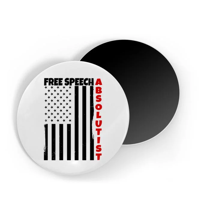 Free Speech Absolutist American Flag Magnet