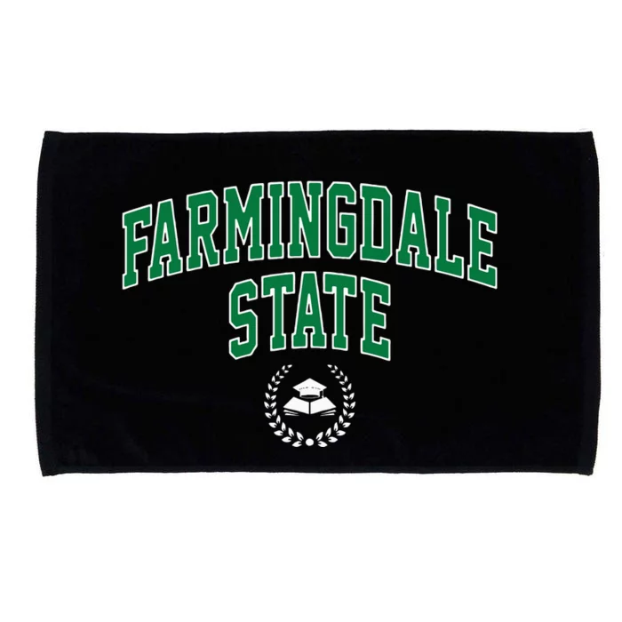 Farmingdale State Arch Vintage Retro College Athletic Sports Microfiber Hand Towel