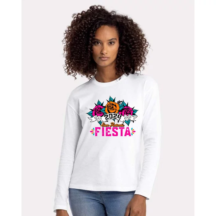 Fiesta San Antonio 2024 Womens Cotton Relaxed Long Sleeve T-Shirt