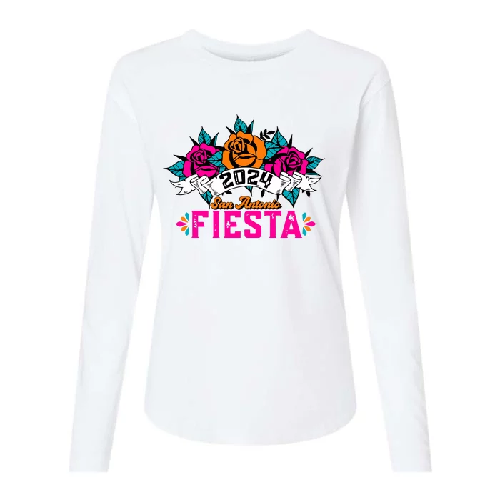 Fiesta San Antonio 2024 Womens Cotton Relaxed Long Sleeve T-Shirt