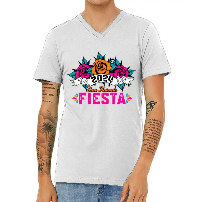 Fiesta San Antonio 2024 V-Neck T-Shirt