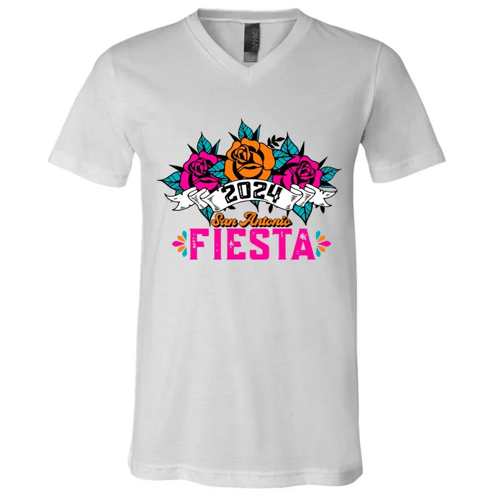 Fiesta San Antonio 2024 V-Neck T-Shirt