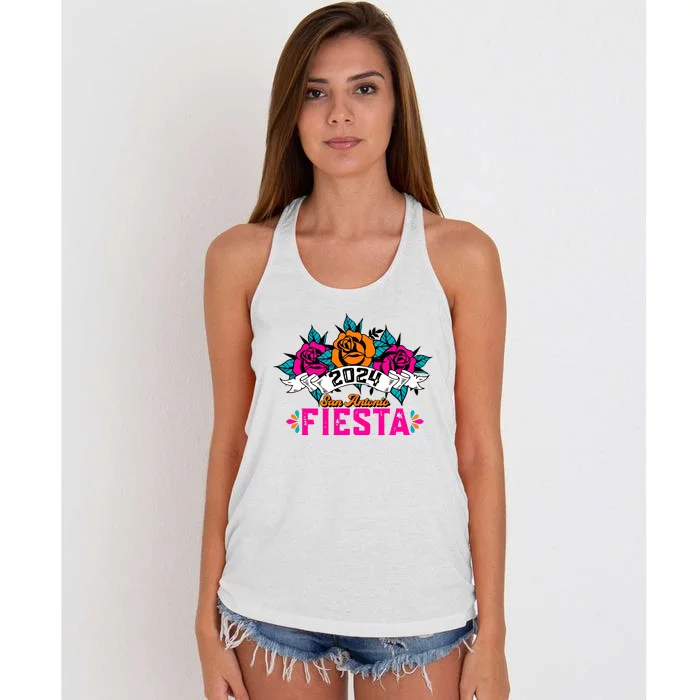 Fiesta San Antonio 2024 Women's Knotted Racerback Tank