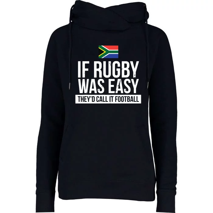 Funny South Africa Rugby Rugby Womens Funnel Neck Pullover Hood