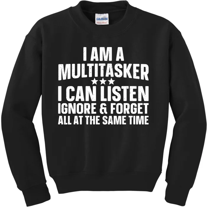 Funny Sayings Art For Sarcastic People Gag Sarcasm Kids Sweatshirt