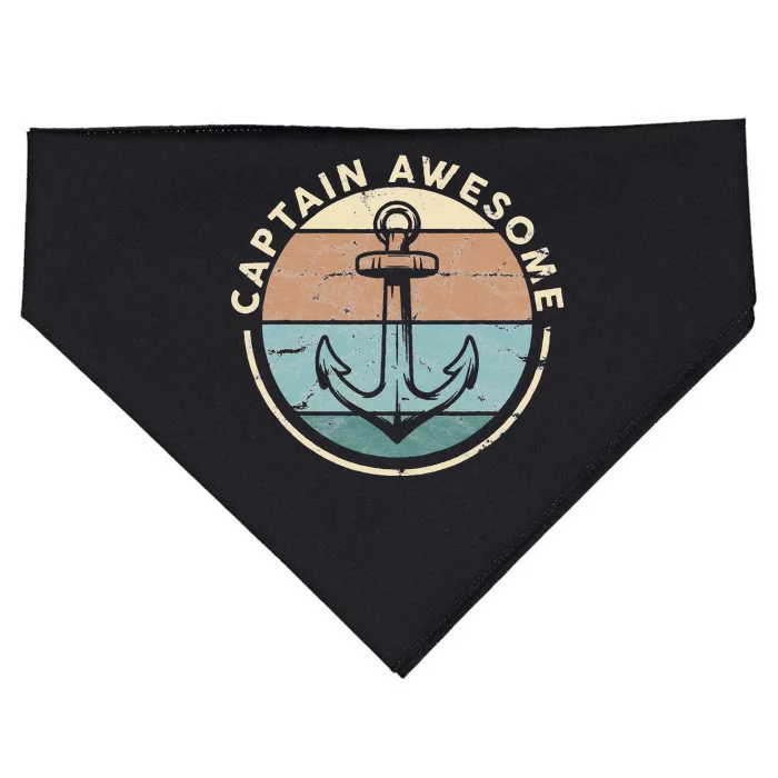 Funny Sailing Boating Sailor Boat Captain Awesome USA-Made Doggie Bandana