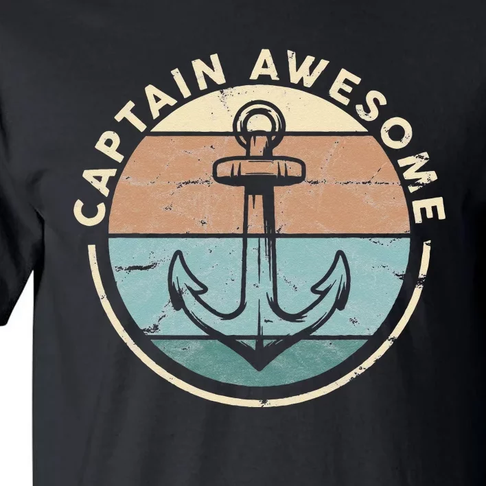 Funny Sailing Boating Sailor Boat Captain Awesome Tall T-Shirt