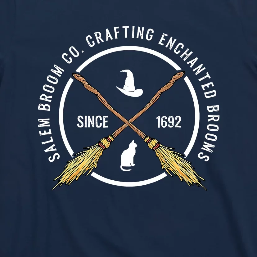 Funny Salem Broom Company For A Witch Fan Halloween T-Shirt