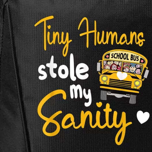 Funny School Bus Driving School Bus Driver City Backpack