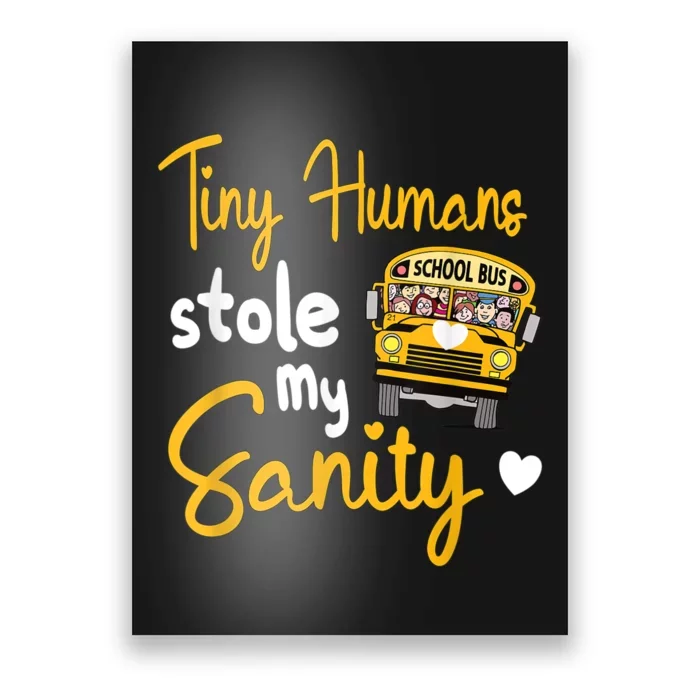 Funny School Bus Driving School Bus Driver Poster