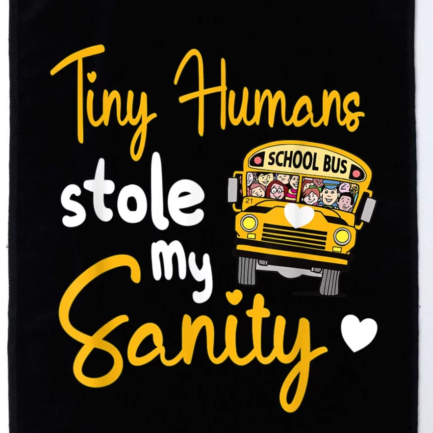 Funny School Bus Driving School Bus Driver Platinum Collection Golf Towel