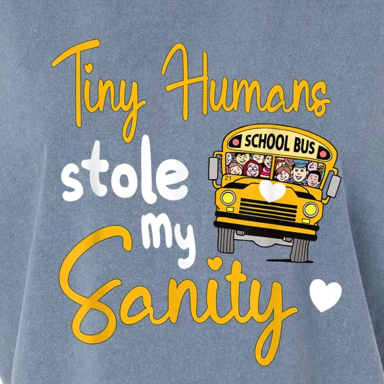 Funny School Bus Driving School Bus Driver Garment-Dyed Women's Muscle Tee