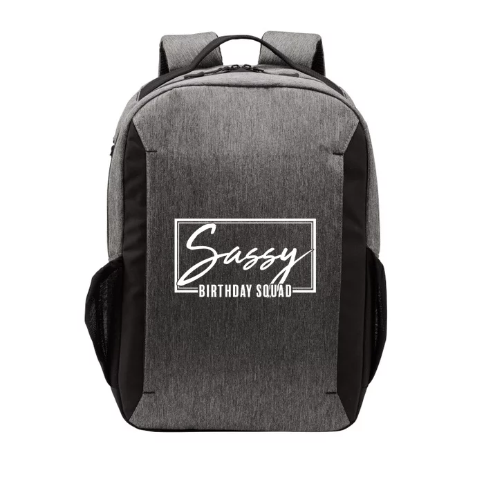 Funny Sassy Birthday Squad Matching Group Shirts Vector Backpack